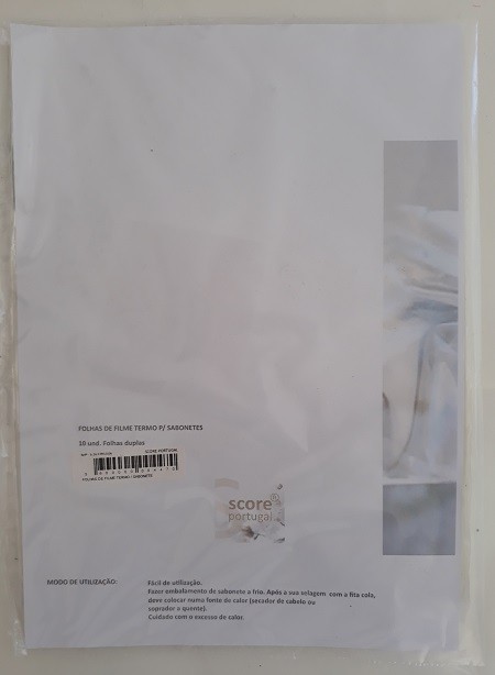 SABONETES|FOLHAS DE FILME TERMO P/ SABONETES (10 UNID)