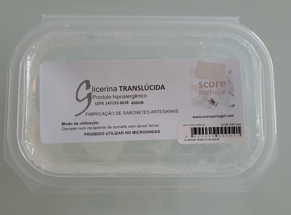 SABONETES|GLICERINA TRANSLÚCIDA 600GRS