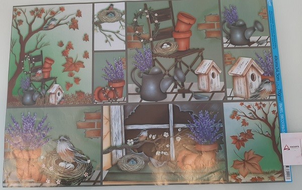 LITOARTE| PAPEL DECOUPAGE- 49X34.3CM