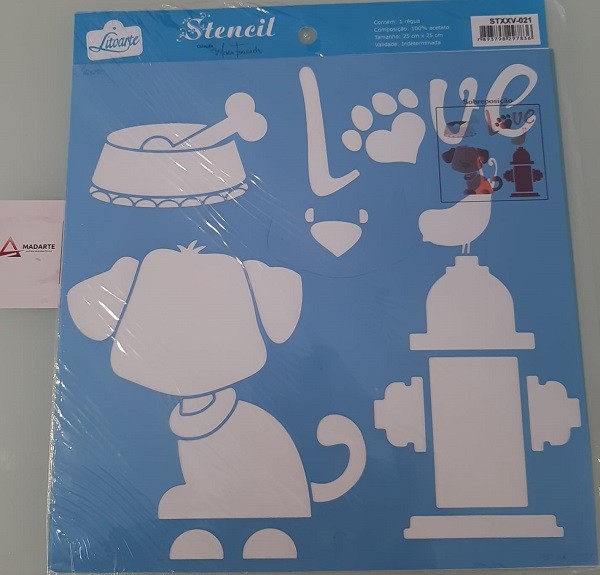 STENCIL| LOVE 25X25CM