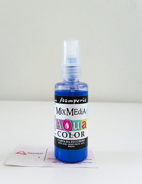 mix media azul polvo