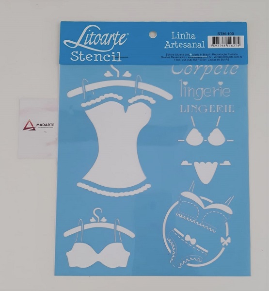 Stencil Litoarte - LINGERIE - stm-100