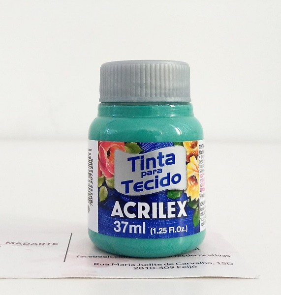 Tinta para tecido acrilex 990 - menta