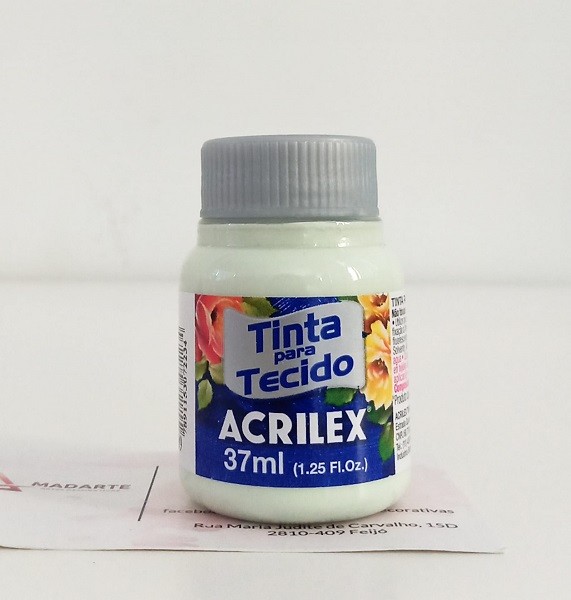 Tinta para tecido acrilex erva doce 989