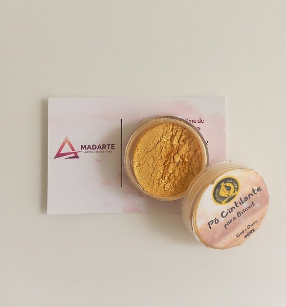 pó centilante para biscuit ouro