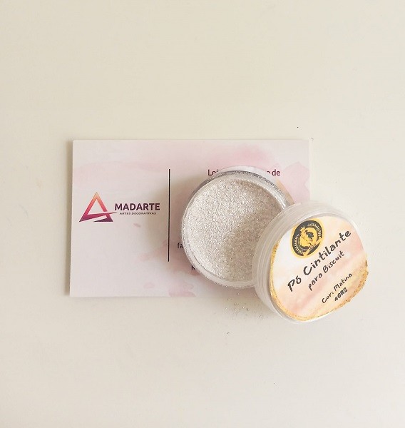 pó centilante para biscuit platina