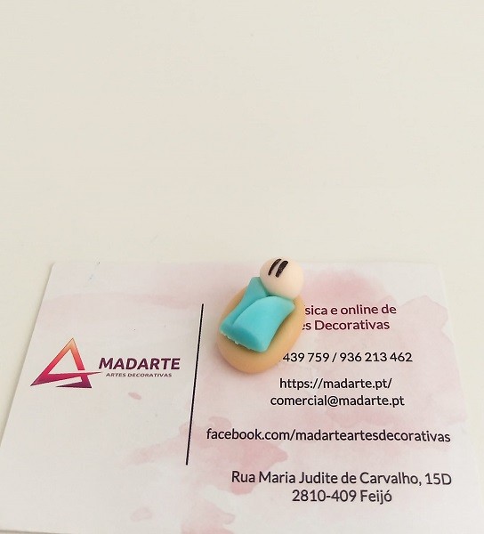 Miniatura em Biscuit_menino jesus