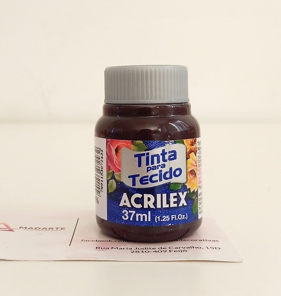 tinta tecido acrilex beringela