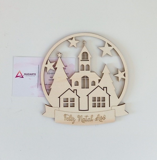 Bola de Natal Avó - 12x12.6x0.3cm