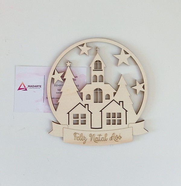 Bola de Natal Avó - 12x12.6x0.3cm