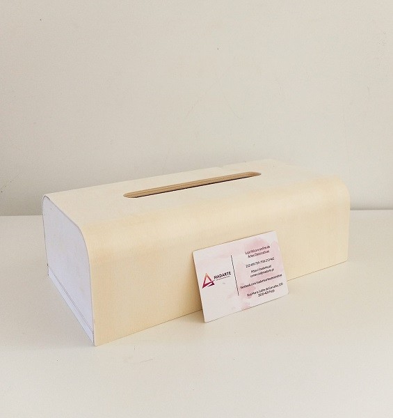 CAIXA PARA LENÇOS MADEIRA - MADE090a