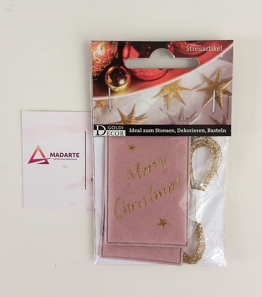 TAG FELIZ NATAL ROSA