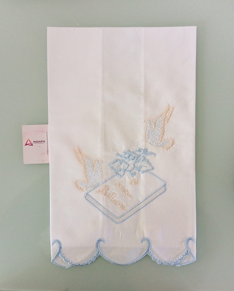 toalha batismo azuk